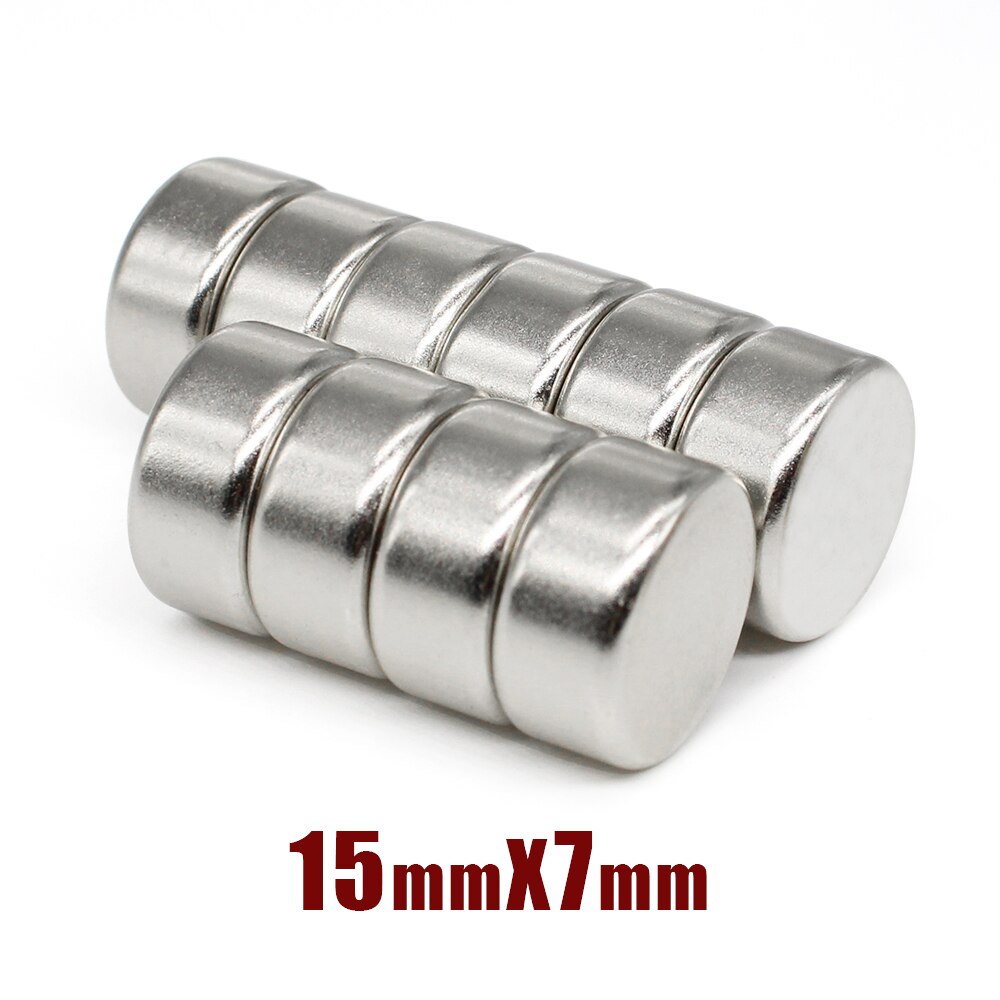 5/10/20/30/50 pz 15x7 magneti circolari foglio 15mm X 7mm magnete al neodimio rotondo forte N35 15x7mm magnete a discoteca permanente 15*7mm