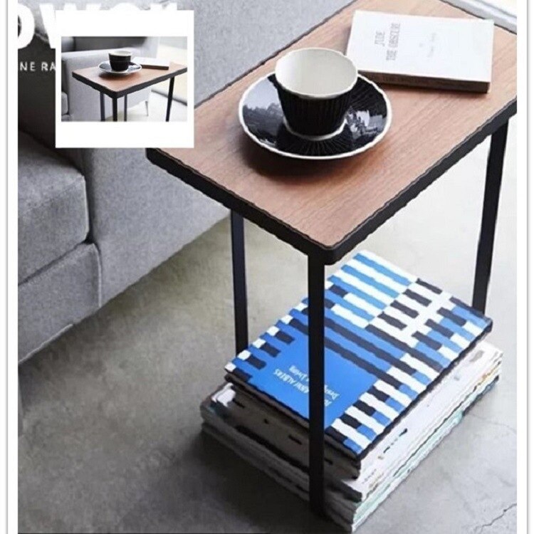 Several iron furniture storage stool beside sofa coffee cup notes storage table