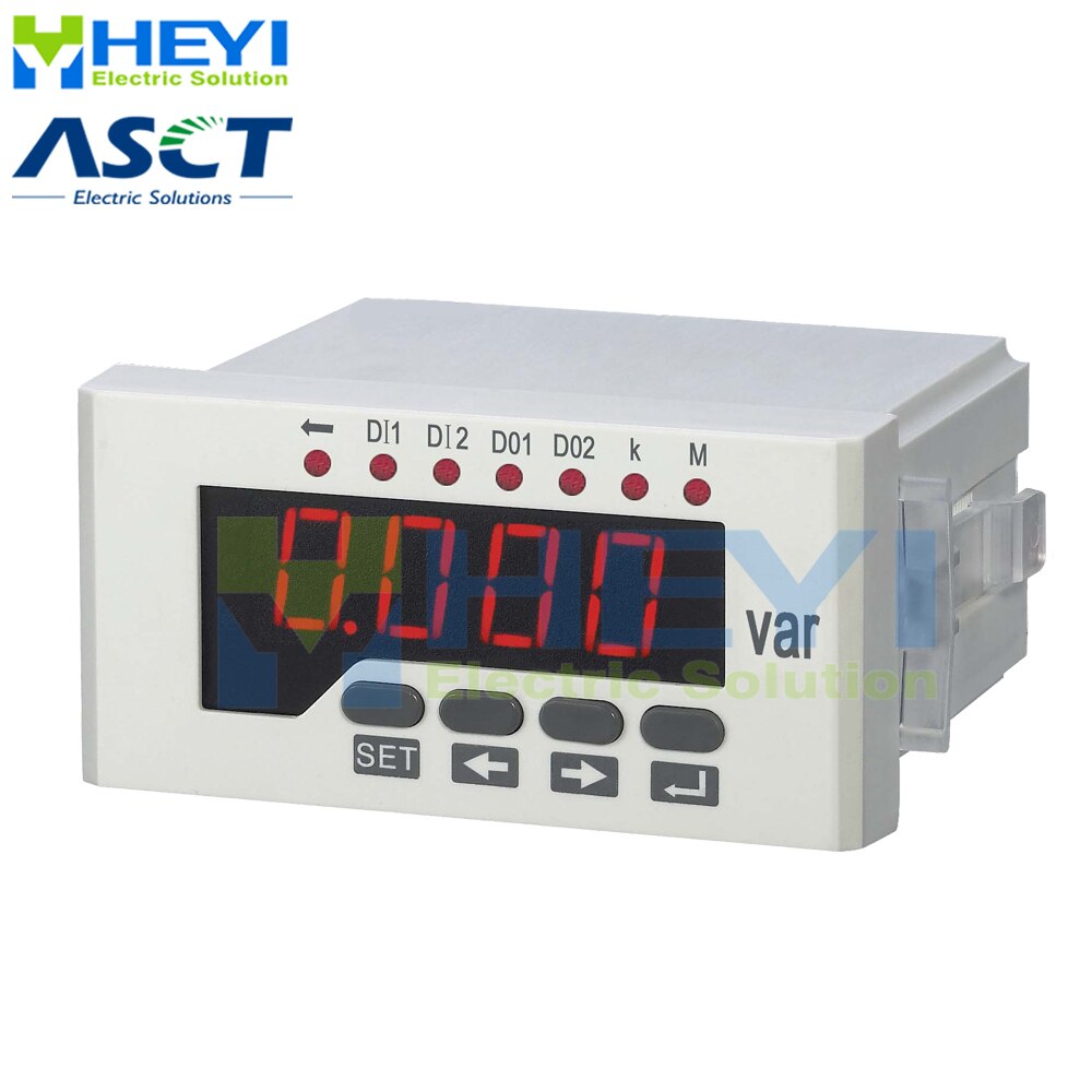 Reactive power meter 80*160mm , 60*120mm , 48*96 mm single phase Class 0.5 digital power meter with RS485