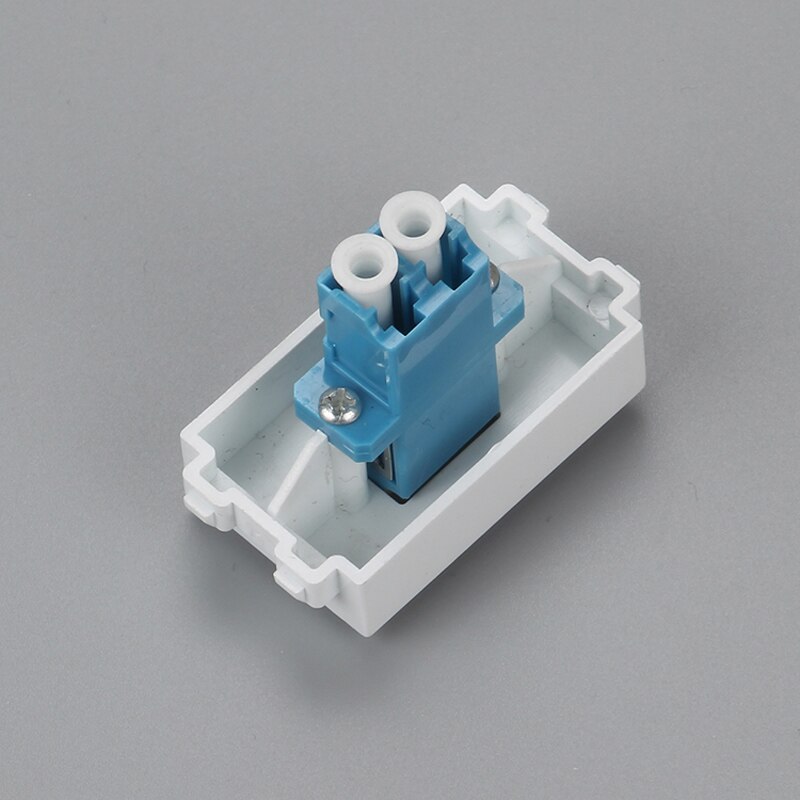 1 Piece LC Plug Fiber Optic Coupler Slot Socket 23x36mm Use For Wall Panel Outlet Flange