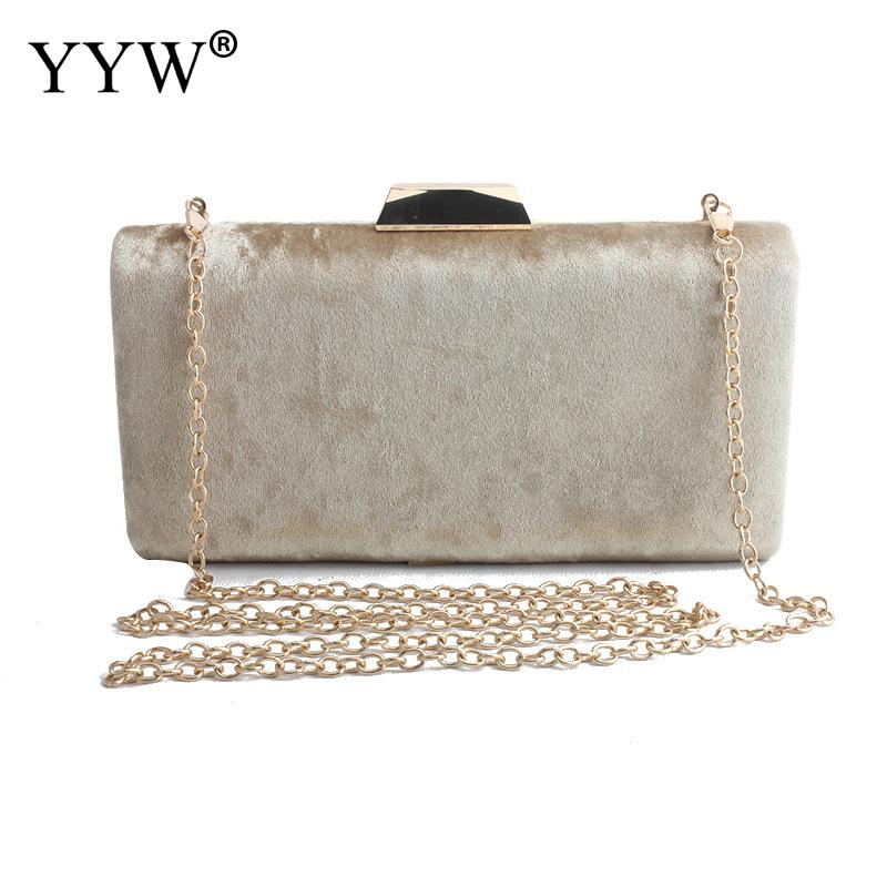 Frauen Samt Braut Kupplung Abend Prom Hochzeit Schulter Kette Tasche Handtasche Abnehmbare Kette Für Hochzeit Cocktail Party Samt