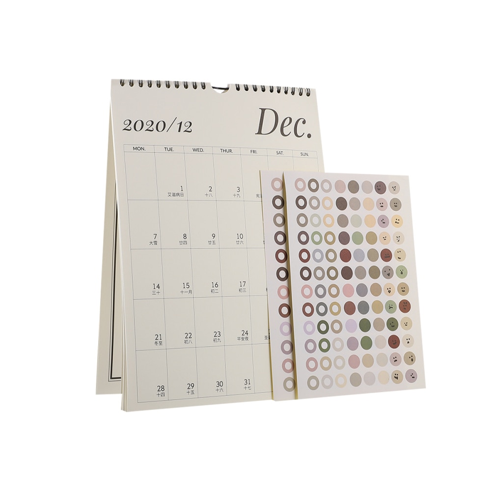 Muur Eenvoudige Opknoping Kalender Papier Tearable Schema Kalender (Verticale)