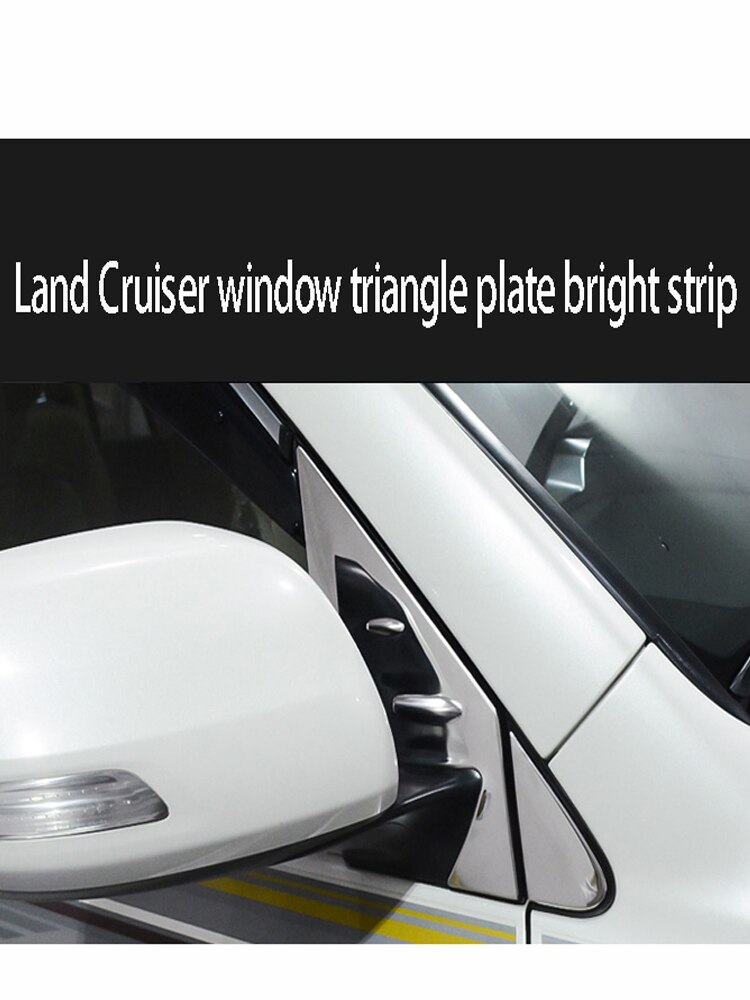 Til toyota land cruiser vindue forreste trekant pynteliste prado vindue trekant plade lys strimmel modifikation