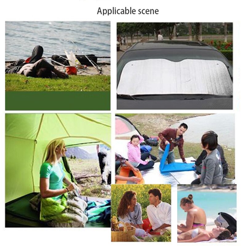 Alfombra impermeable ultraligera portátil para acampar, manta de pícnic plegable para exteriores, carpa, colchón para dormir, estera de suelo de espuma de aluminio
