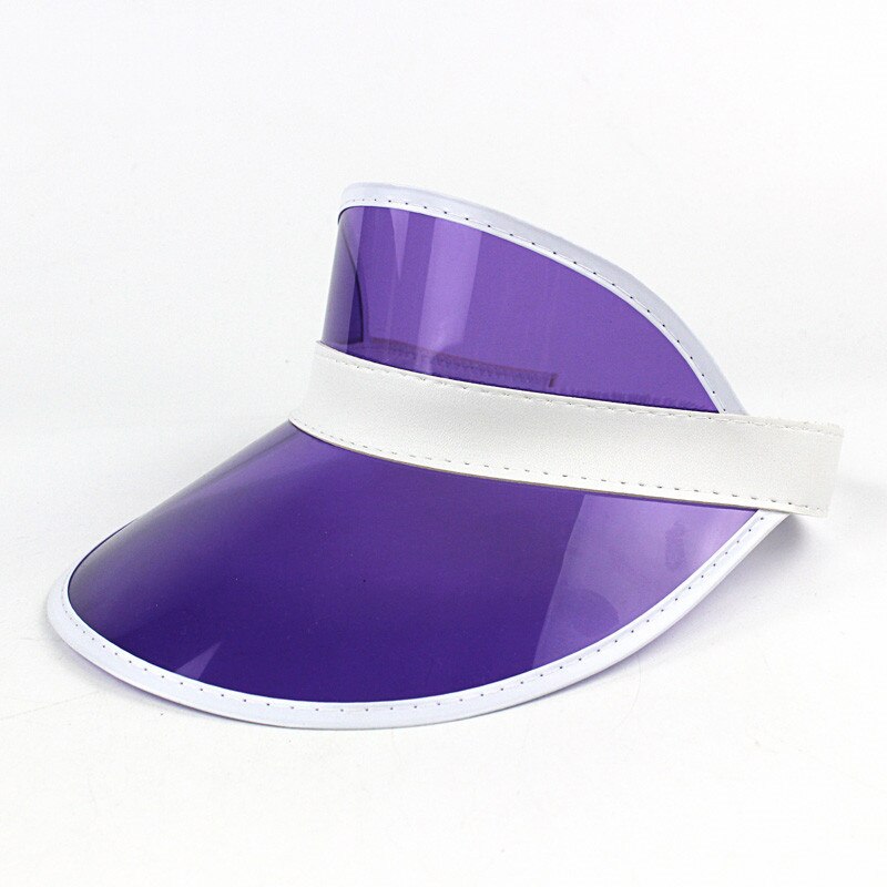 transparent plastic pvc sunshade summer sun hat