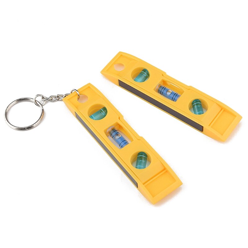Mini 3 Bubble Level with Keychain Torpedo Magnetic Gradienter Level Measuring HX6C