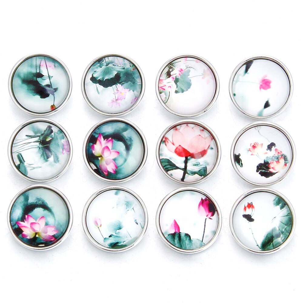 10 teile/los Austauschbaren schnappen Schmuck gemischt SchöNe Buchstaben Glas 18mm Druckknopf Schmuck Für schnappt Armbinde Armreifen: 36