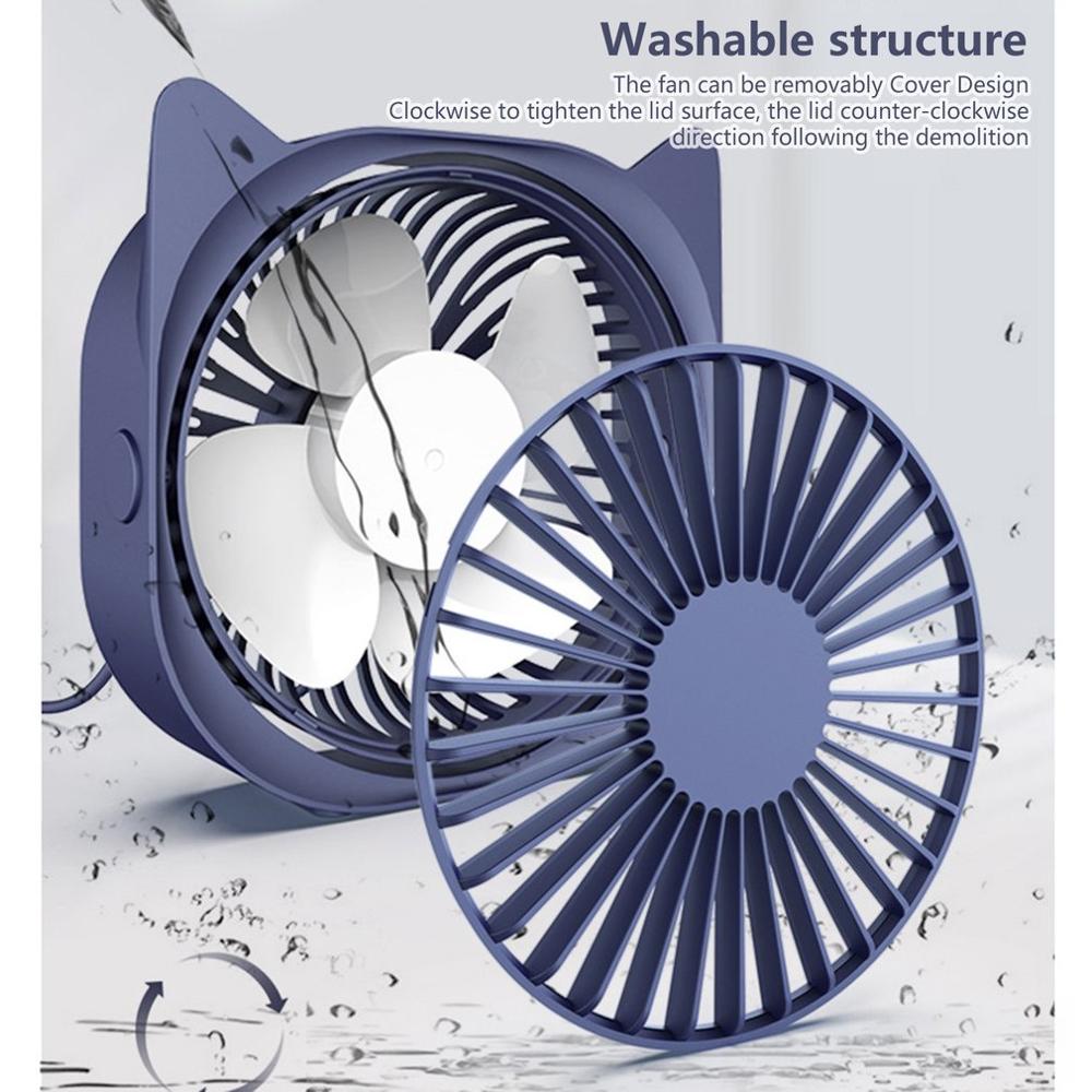 Usb Mini Small Fan Charging Portable Desktop Silent Fan Summer Mini Table Fan Student Home Office Desktop Fan
