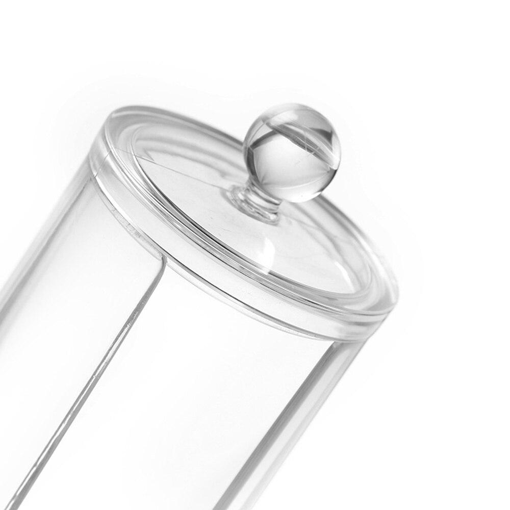 Transparante make-up organizers ronde cosmetische opbergers wattenschijfjes houder