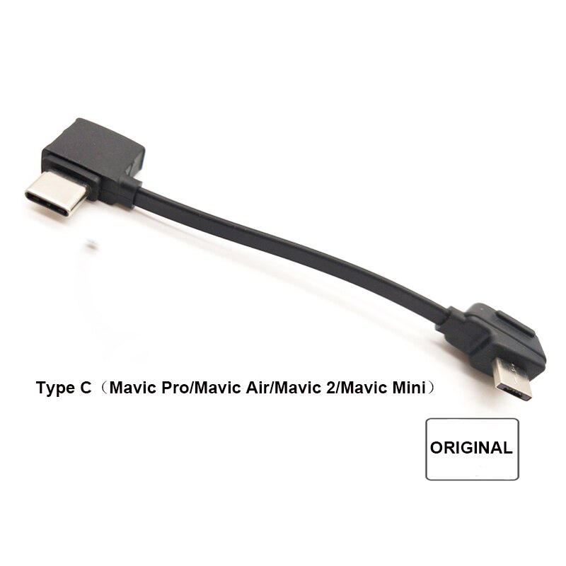 Original remote Control Data Cable Line for DJI Mavic Pro 2 Mini 2 Air 2 Wire Connet Android Micro USB Type-c IOS: TYPE C