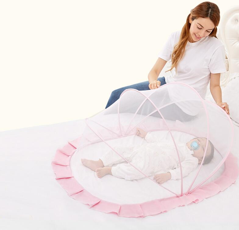 Zomer baby klamboe opvouwbaar babybeddengoed klamboe voor babybedje klamboe veilig gaas voor babymeisjesjongens