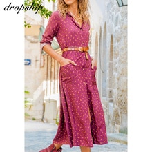 Maxi Jurken Voor Vrouwen Chiffon Zomer Boho Elegante Jurk Zomer Lange Mouwen Dames Jurken Casual Roze Ruches Jurk