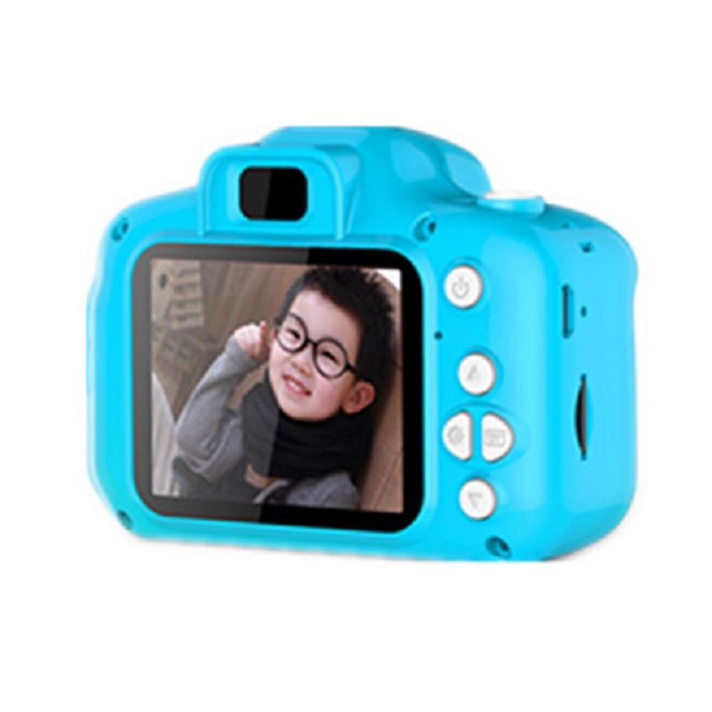 X2 børns mini-kamera 1080p børn digitalt kamera multifunktionelt pædagogisk legetøj fotooptagelse og videooptagelse barn: Dyb blå