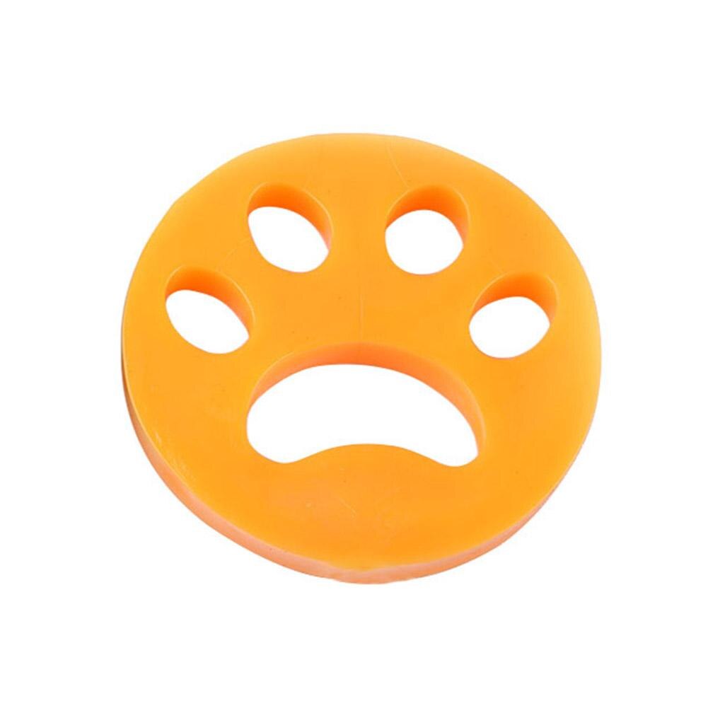 2/4pc Reusable Cleaning Laundry Catcher Pet Hair Catcher Cat Dog Fur Lint Hair Remover Clothes Dryer Washing Machine Accessories: 1pc Yellow Round