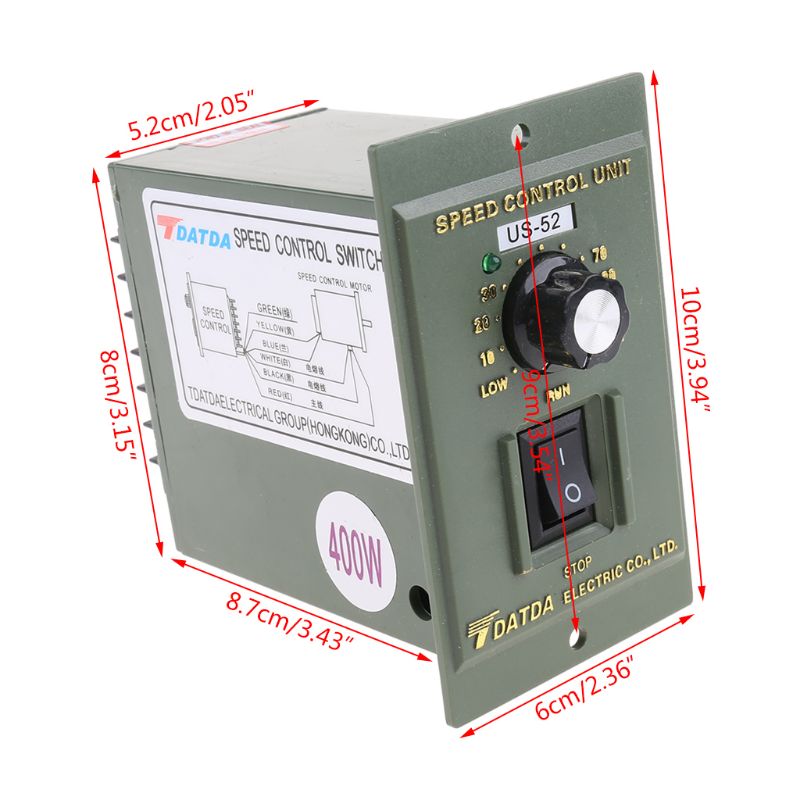 400W AC 220V 50/60HZ Motor Spee50/60HZ Motor Speed Controller Pinpoint Regulator M7DA