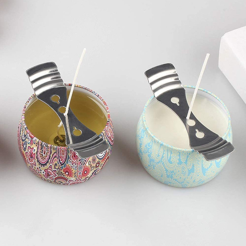 Soporte para mecha de vela, accesorios DIY, soporte para mechas de vela de Metal, dispositivo de centrado, Kit de fabricación de velas, herramienta auxiliar de núcleo fundente, 5/10 Uds.