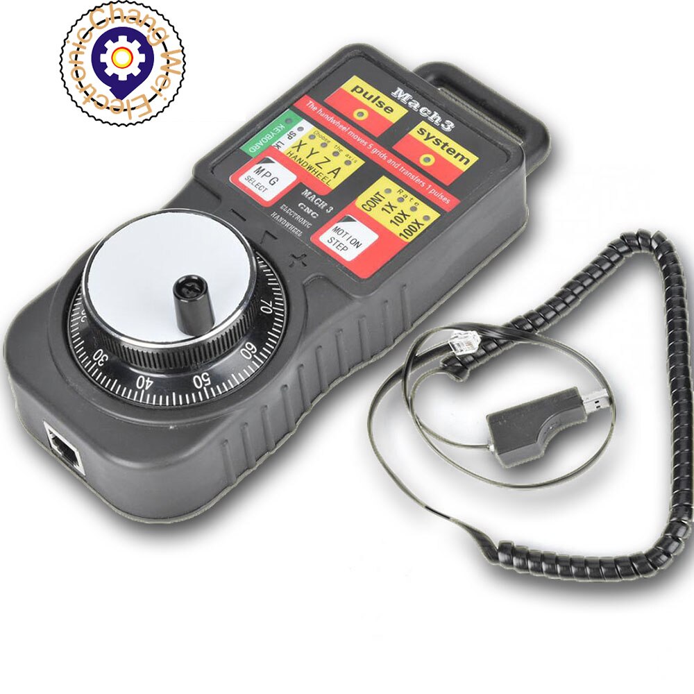 CNC MACH3 USB Industrial Electronic Handwheel MPG4 4 Axis Manual Pulse Generator MPG Pendant Handwheel