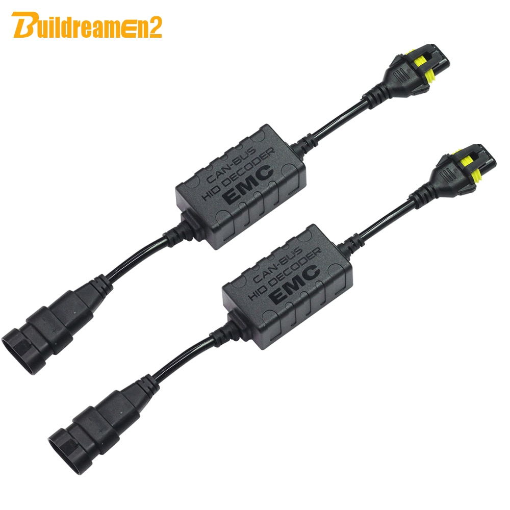 Buildreamen 2 decodor canbus pentru kit de lumină xenon ascuns pentru mașină  h1 h3 h4 h7 h8/9/11 9005 9006 9007 anulator de avertizare condensator fără eroare