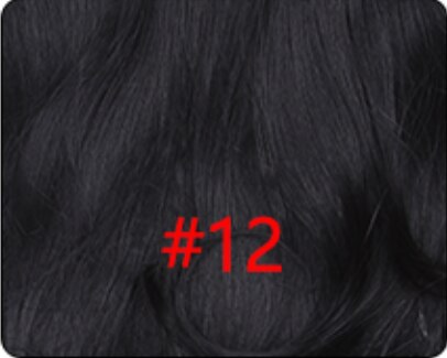 Hair Nest Hair Extension Clip Secret Fish Line Hairpiece Body Wavy Hair Synthetic Hair For Women Curly Hair18Inch Length: 12