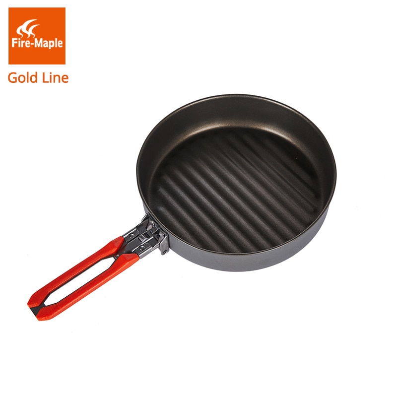 Feuer Ahorn Gold Linie Nicht-Stock Pfanne draussen Camping Wandern Pfanne mit Antihaft Beschichtung Fryan 0,9 L 210G