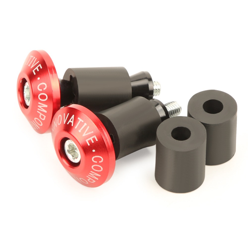 Aluminum Alloy Motorcycle Handlebar Plug Anti-Slip Universal Handlebar Grips Cap Shockproof Handlebar End Motorcycle Accessories: MULTI
