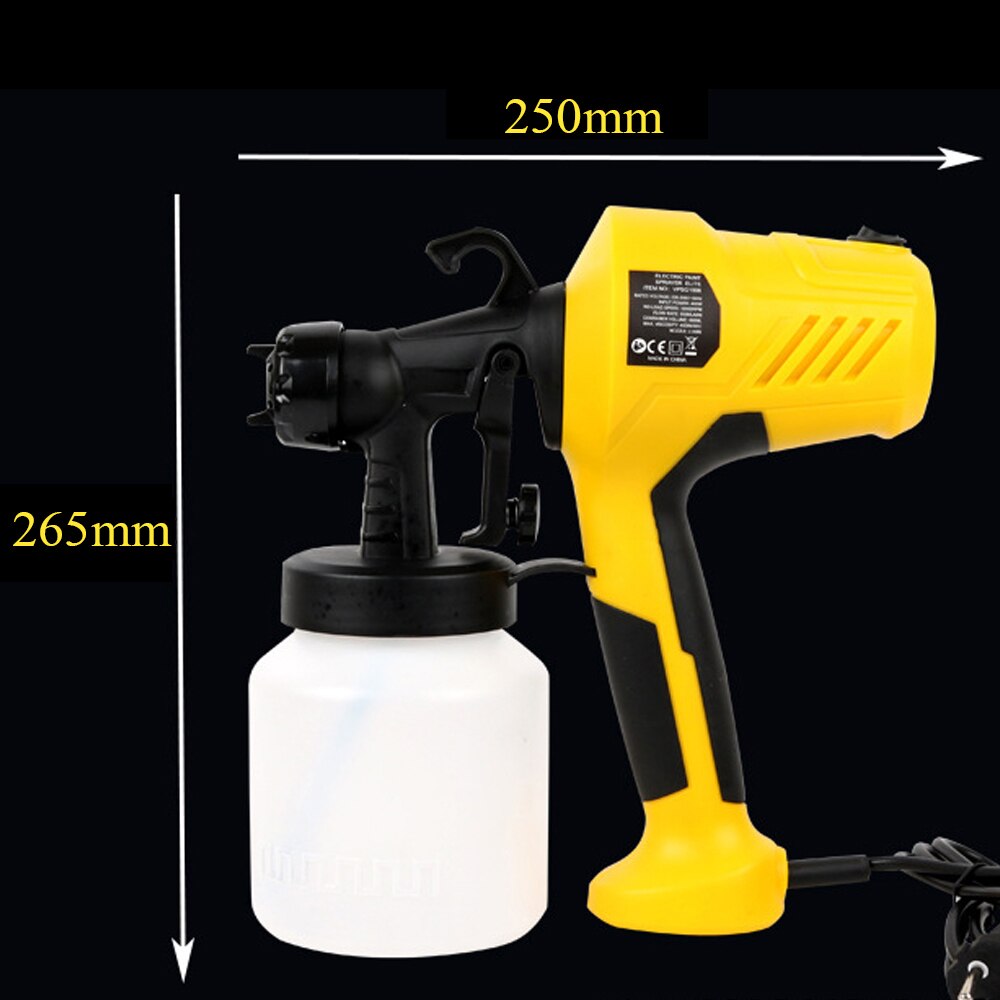 220v 400w sprøjtepistol højeffekt elektrisk malersprøjte til hjemmet til maling af biltræmøbler med sprøjtekop
