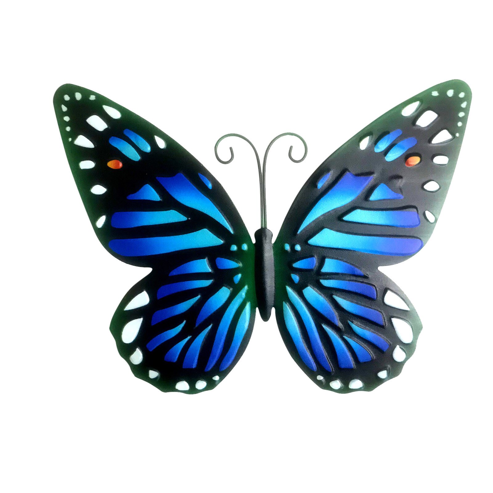 25 #4 pièces Papillon Décor Art Mural Fait Main En Fer Forgé En Métal Papillon Peinture Murale Pour La Décoration De La Maison Et En Plein Air En Métal Décoratif: B