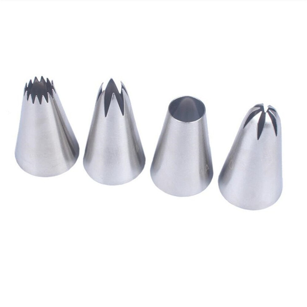 # 4B #1M # 1A # 2D Rvs Pastry Nozzle Set 1-4Pcs Icing Piping nozzle Bakken Gebak Tips Cupcake Cake Decorating Gereedschap