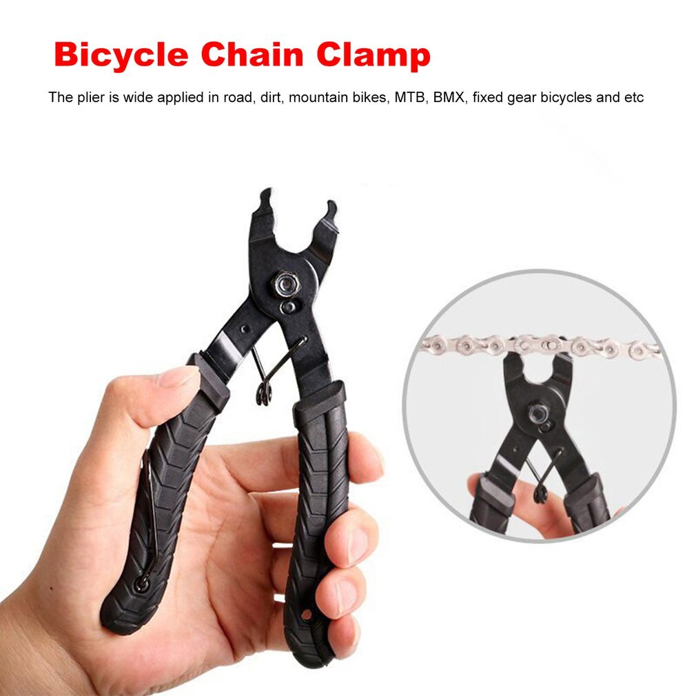 Bicycle Chain Clamp Quick Link Button Mount Rivet Closure Overhaul Removal Install Plier Bike Repair Service Tool