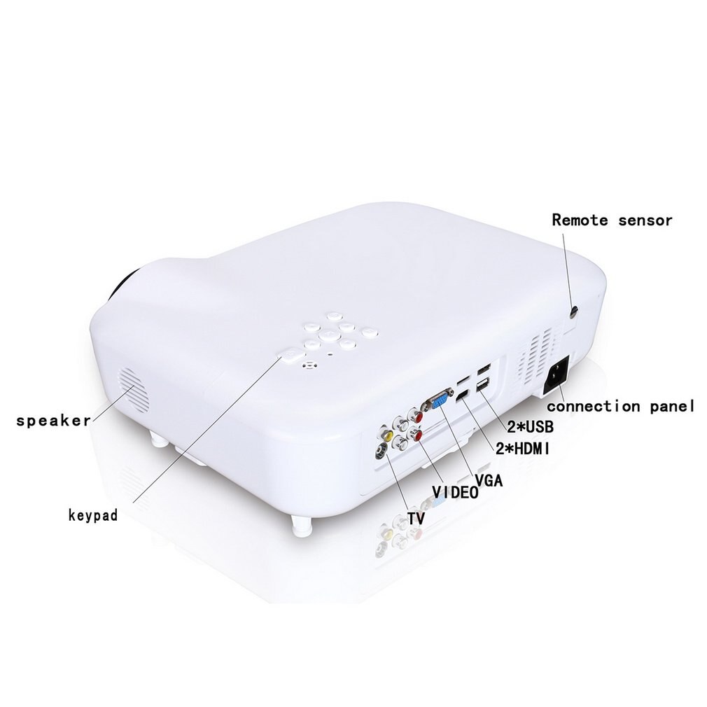 HDMI LED Multimedia Video Movie Projector Home Cinema Theater AV VGA USB