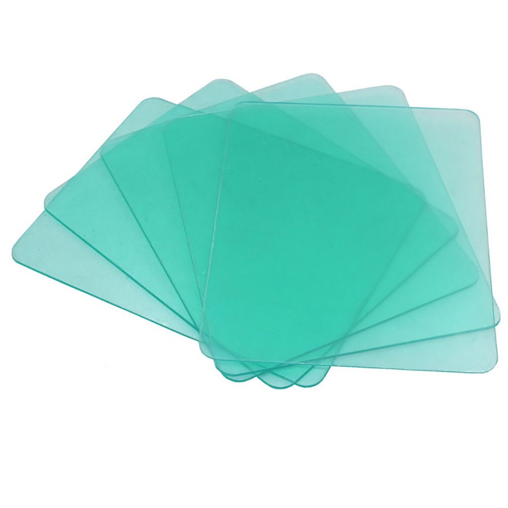10 pc Welding Helmet Lens Plastic Plate High Temperature Resistance of Cover Solar Auto Darkening Welding Mask Protect Lens Tool: White