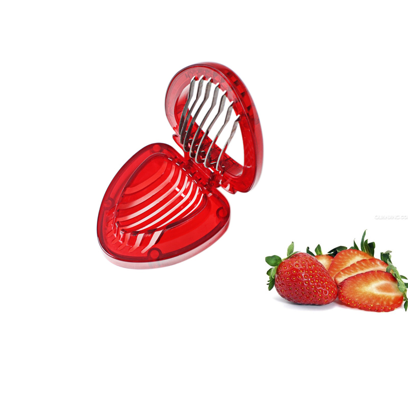 Keuken Mini Aardbei Slicer Cutter Gadgets Keuken Tool Mini Snijmachines Cut Rvs Blade Craft Fruit Gereedschap Gloednieuwe