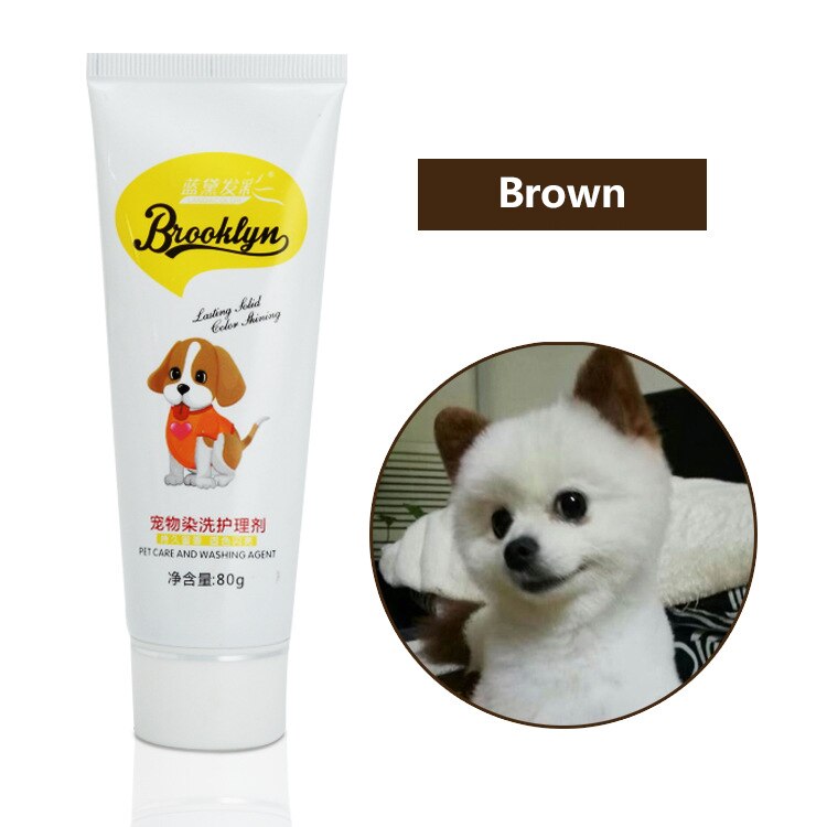 Agent de teinture pour animaux de compagnie chien chat animaux coloration des cheveux colorants teinture Pigment Agent chat de compagnie chien fournitures accessoires de teinture des cheveux: 05