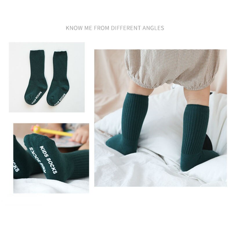 Imcute Baby Jongens Winter Sokken Cartoon Beer Kids Lente Herfst Katoen Geribbelde Houden Warme Vloer Anti-Slip Meisjes sokken