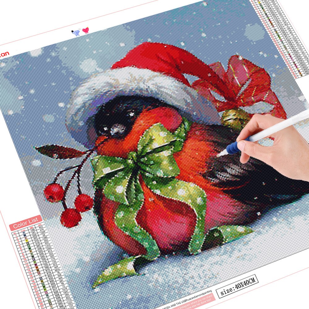 Portachiavi Diamond Painting 5D Set 1 Natale 8 Pezzi - Figured'Art