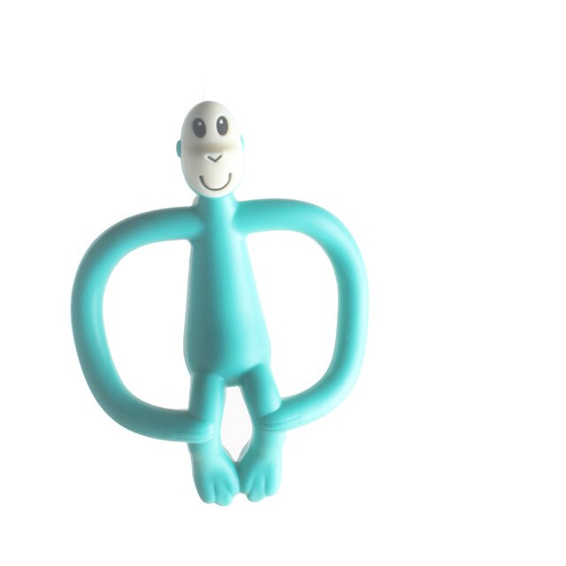 Hoge 1Pc Cartoon Aap Siliconen Peuter Molaren Pijnbestrijding Tool Kids Bijtring Ketting Tandjes Kralen Kraamcadeau: F