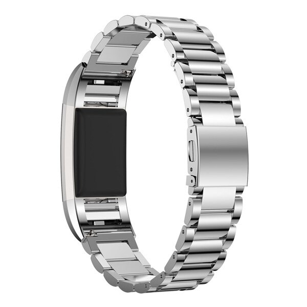 Replacement for Fitbit Charge 2 Stainless Steel Bracelet Strap Stainless Steel Bracelet Watch Band Wristband for Fitbit Charge2: Silver