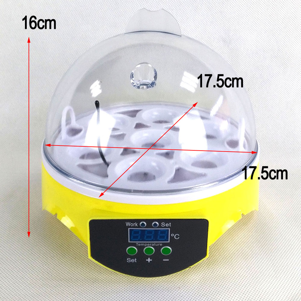 Mini Ei Incubator 7 Eieren Capaciteit Incubator Broed Machine Kip Eend Ei Hatcher Elektronische Automatische Incubator Broedmachine Gereedschap