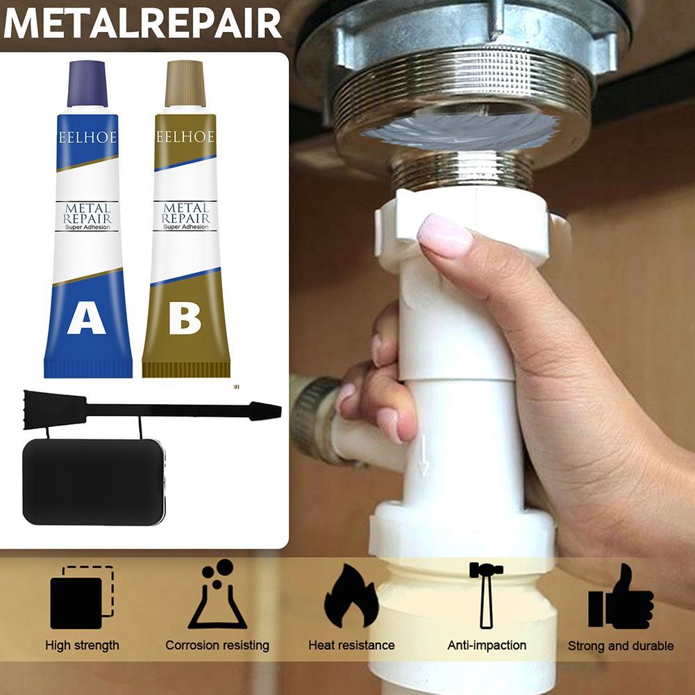 Industrial AB Glue Metal Repair Adhesive Paste Metal Cold Welding Repair Glue Quick-drying Heat Resistant Repair Sealant Glue