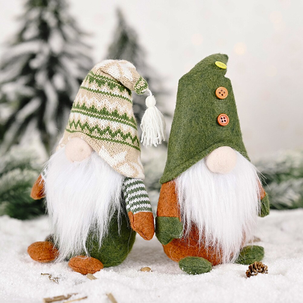 Cartoon kerstman gezichtloos decoratief pop pluche elf speelgoed kinderbenodigdheden kerstversieringen voor thuis jaar