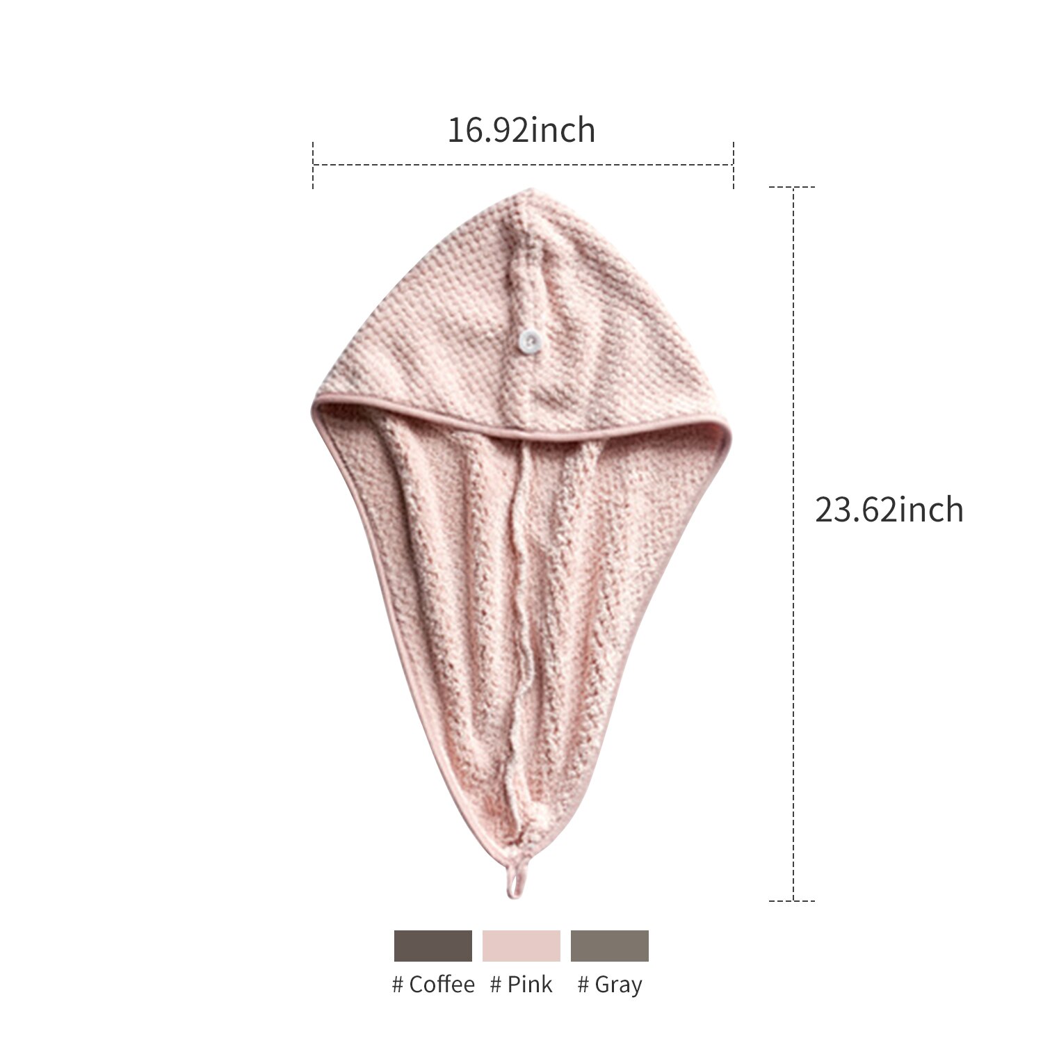 Toalla de baño de lana Coral para mujer y niña, gorro de secado rápido, suave, absorbente de agua, envoltura de pelo, gorro de ducha, pelo mojado