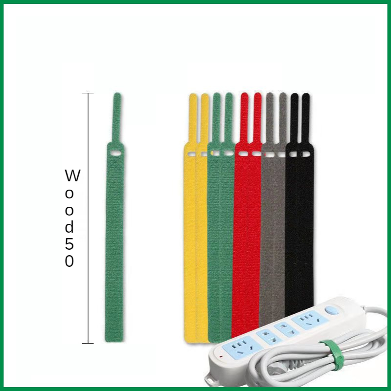 Cable Tie Cable Data Cable Charging Cable Storage Binding Belt Winding Hub Finishing Line Retainer Velcro Convenient Strap: Royal Blue