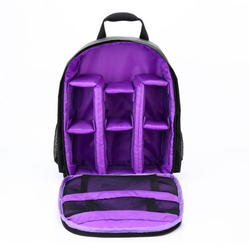 Soft Nylon camera bag Outdoor Waterproof Photography DSLR Camera Backpack Women Men Travel Bag Pack: Purple