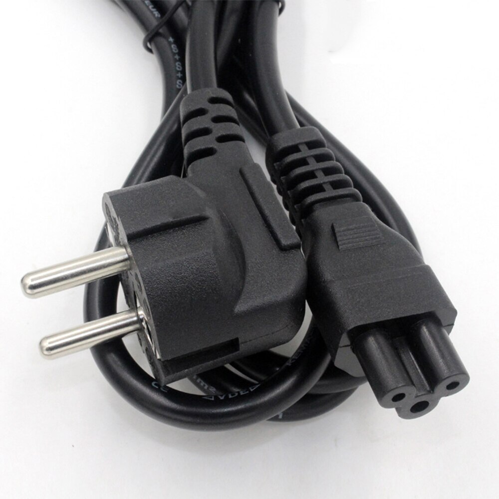 1.5m EU Plug AC Power Cord Euro IEC C5 Power Extension Cable Power Cable For Notebook Laptop PC Computer Monitor