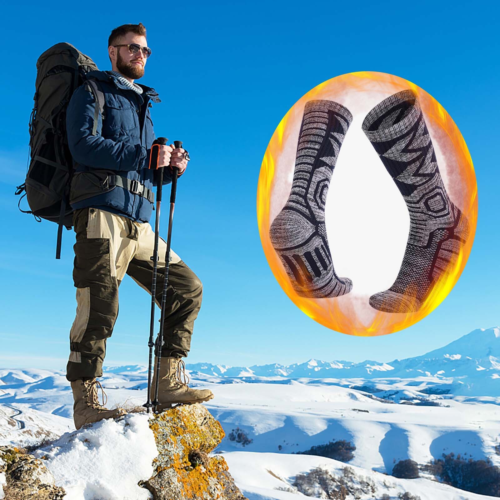 Sport Sokken Winter Worm Mannen Vrouwen Thermische Ski Sokken Voor Outdoor Sport Fietsen Klimmen Wandelen Camping Snowboard Zachte Sokken: BU