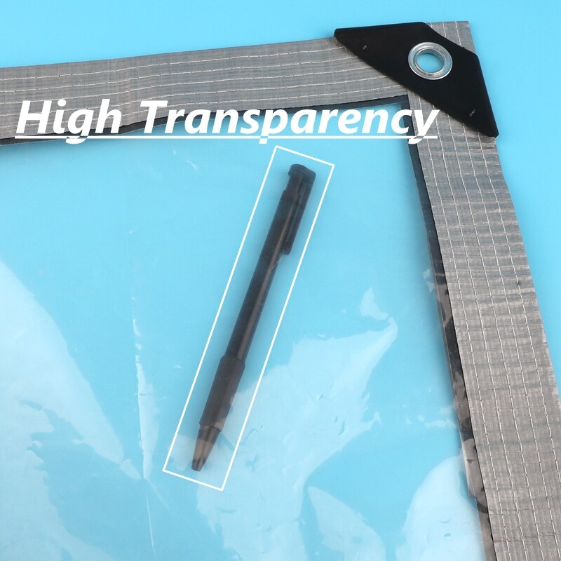 0.2Mm Pe Wit Transparant Regendicht Doek Tuin Planten Cover Schuur Venster Waterdicht Zeildoek Balkon Luifel Camping