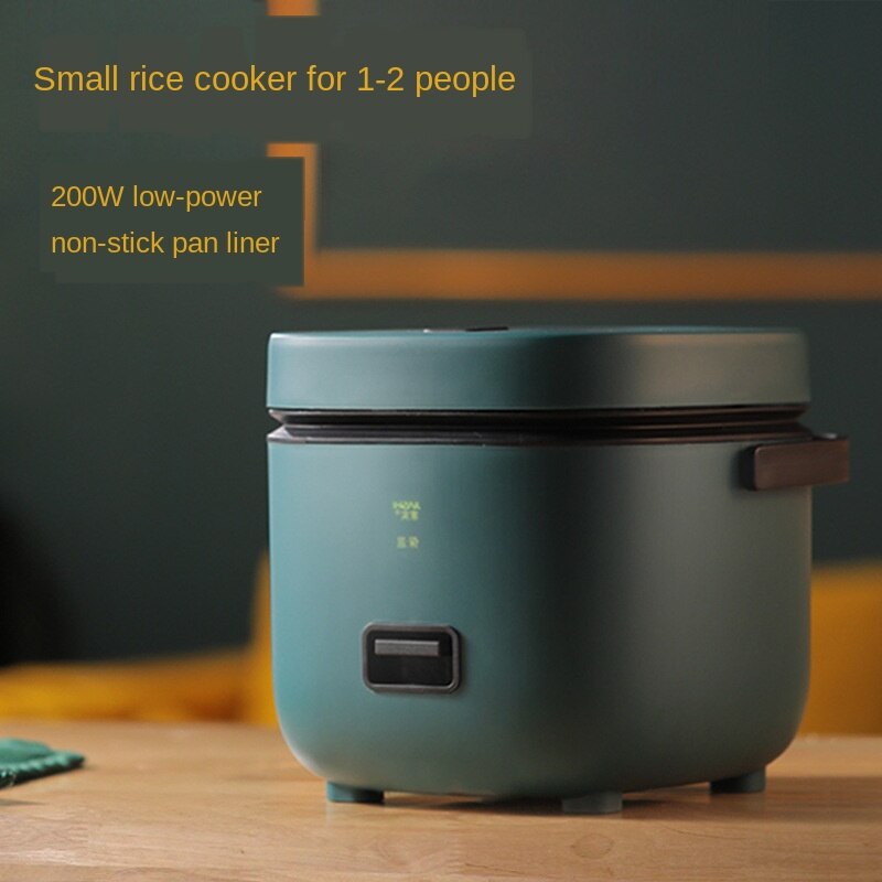 Rice Cooker Small 1-2 People Rice Cooker Household Smart Kitchen Appliances: Green stand-alone