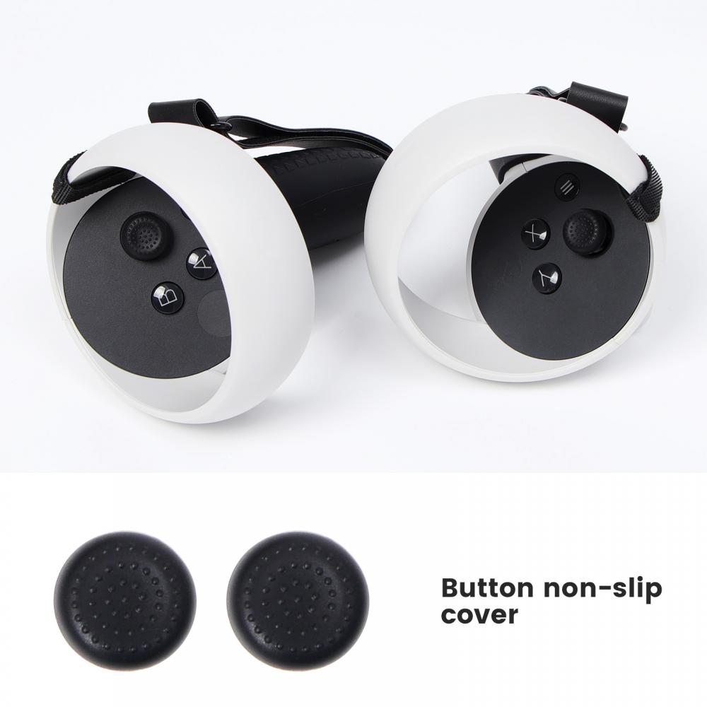 VR Protective Cover For Oculus Quest 2 VR Touch Controller Silicone Cover Skin Handle Grip For Oculus Quest 2 Accessories