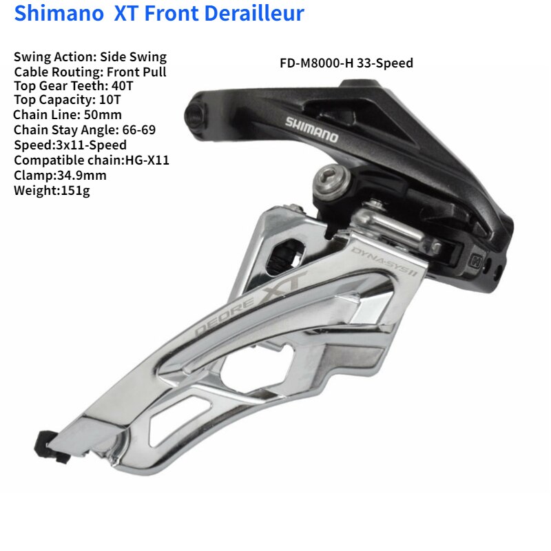 Shimano XT FD M8000-H M8025-H M8020-H M786 M781 M8025-D M8020-D M786-D M780 T780 3x10 2X11 3X11 2X10 M8025 desviador: M8000-H