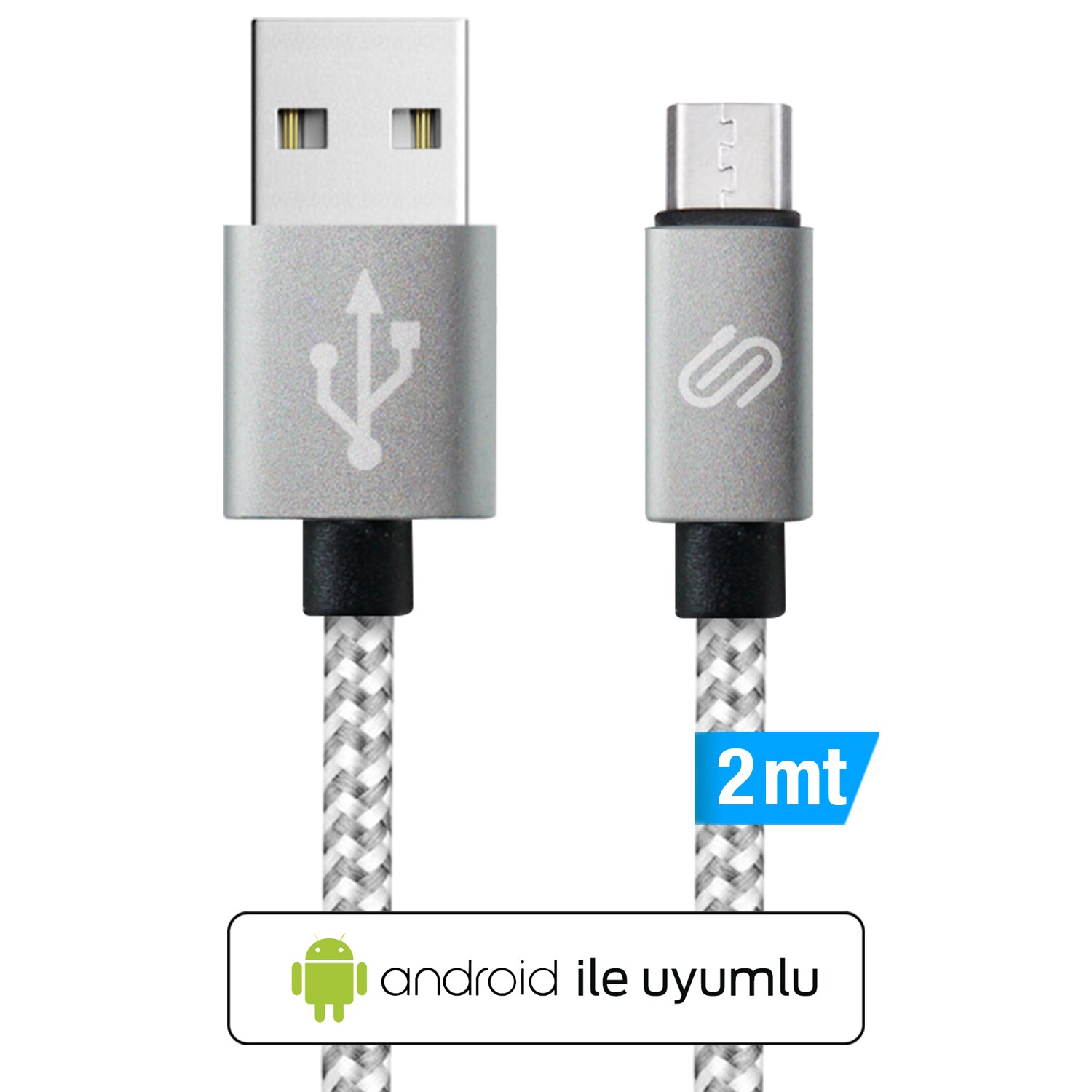 QWERTS Micro USB Fast Charging Cable For Samsung, LG, Android 2 Metre